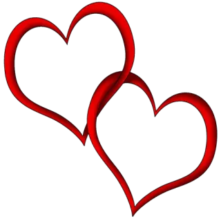 ❤ heart, love, romance, valentines day, red telegram sticker
