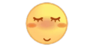 😔 emoji, sleepy, happy, face, emoticon telegram sticker