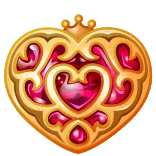❤️ corazón, joyería, dorado, corona, amor, decoración whatsapp sticker