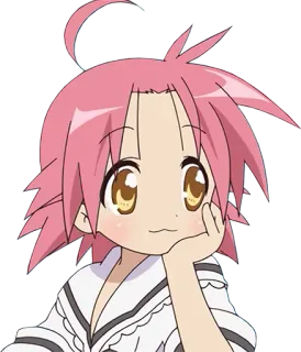 👀 anime, cartoon, girl, pink hair, cute, character telegram sticker
