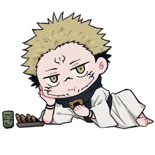 @anime_stickerr Магическая битва telegram stickers
