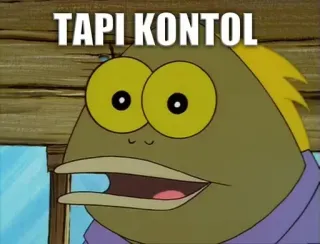 😂 TAPI KONTOL Spongebob, Cartone animato, Pesce, Meme, Offensivo telegram sticker
