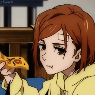 🍕 Nobara Kugisaki Jujutsu Kaisen Anime, Personaje, Pizza, Nobara Kugisaki, Jujutsu Kaisen, Snack telegram sticker