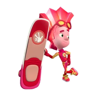 🛹 卡通, 动画, 角色, 滑板, 儿童 telegram sticker
