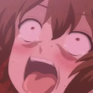 😳 Anime, Teriakan, Tertekan, Takut, Gadis telegram sticker