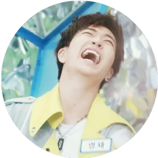 😆 성재 sungjae, korea, pria, orang, wajah, penyanyi, hiburan telegram sticker