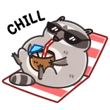 Racoon telegram stickers