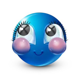 Blue Emoji telegram stickers
