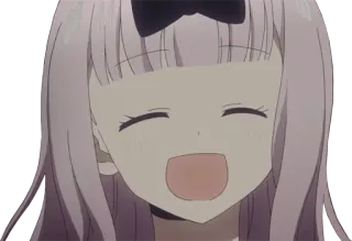☺️ Chika Fujiwara Kaguya-sama: Love Is War Anime, Chika, Kaguya-sama Love is War, Cartone animato, Ragazza, Divertente, Felice whatsapp sticker