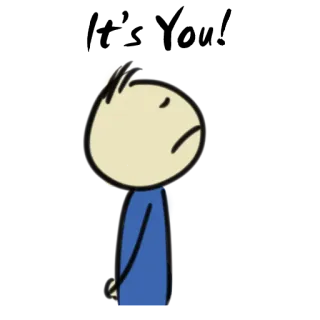 😾 GRUMPY! zrzędliwy, smutny, zirytowany, kreskówka, postać, patyczak telegram sticker