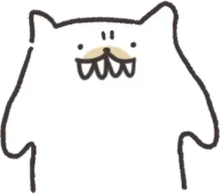 💬 кот, милый, смешной, животное, стикер whatsapp sticker