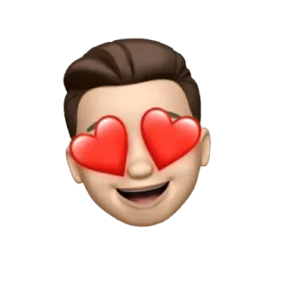 😍 emoji, love, heart eyes, happy telegram sticker