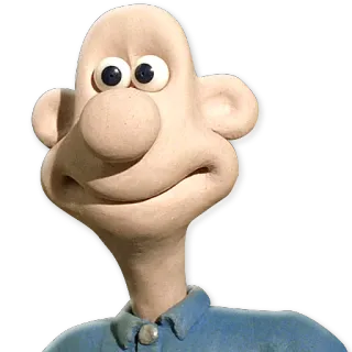 😊 Wallace Wallace and Gromit claymation, animation, cartoon, british, cheese telegram sticker