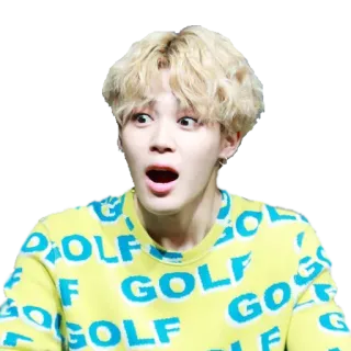 😮 GOLF person, man, golf, surprised telegram sticker