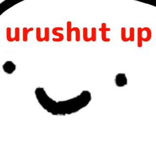 😡 urushut up whatsapp sticker