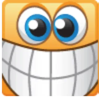 😄 絵文字, スマイリー, 幸せ, 面白い, 漫画, 四角 telegram sticker
