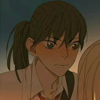 🌟 Anime, Dessin animé, Fille, Portrait, Illustration, Adolescente, Personnage whatsapp sticker