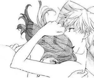 🆚 Anime, Manga, Paar, Romantik, Umarmung, Liebe telegram sticker