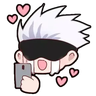 😁 Аниме, Мультфильм, Милый, Каваий, Сердце, Стикер telegram sticker