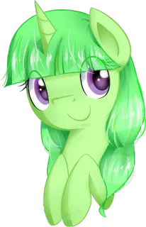 😊 pony, cartoon, green, unicorn, cute, animal telegram sticker