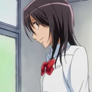 🍂 Misaki Ayuzawa Kaichou wa Maid-sama! Anime, Wanita, Seragam sekolah, Maid Sama, Misaki Ayuzawa telegram sticker