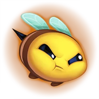 😠 벌, 화난, 만화, 동물, 곤충 telegram sticker