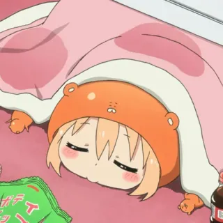 🍜 Umaru Doma Himouto! Umaru-chan anime, umaru, doma, himouto, cute, sleepy telegram sticker