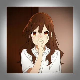 💫 Anime, Horimiya, Manga, Mädchen, Schuluniform, Süß, Errötend telegram sticker