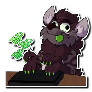 🤪 null TAP TAP TAP telegram sticker