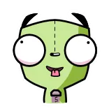 😝 Zim Invader Zim cartoon, alien, invader, zim, nickelodeon telegram sticker