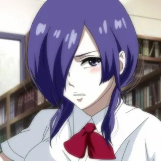 😒 Touka Kirishima Tokyo Ghoul Anime, Manga, Mädchen, Charakter telegram sticker