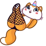 😘 kat, eenhoorn, fantasie, dier, sticker, cartoon telegram sticker