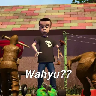 🧐 Wahyu?? dessin animé, film, personnages, jouet, Sid, crâne telegram sticker
