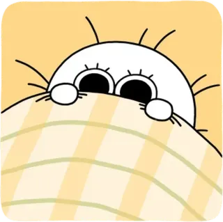 😾 gatto, sbirciando, carino, cartone animato, coperta, assonnato, occhi telegram sticker