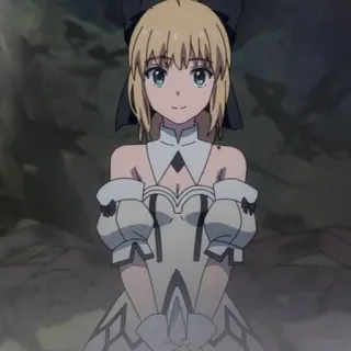 💙 Saber Anime, Dibujos animados, Rubia, Chica, Personaje, Saber telegram sticker