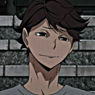 😏 Oikawa Tooru Haikyuu!! anime, haikyuu, oikawa tooru, character, portrait telegram sticker