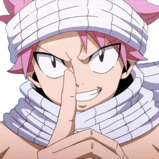 😁 Natsu Dragneel Fairy Tail Anime, Manga, Charakter, Pinke Haare, Fairy Tail, Natsu, Dragneel telegram sticker