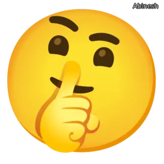 🕶️ 絵文字, シー, 静かに, 静か, 指, 口 telegram sticker