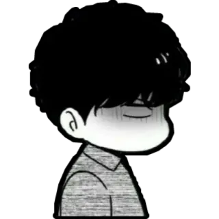😓 anime, blush, cartoon, character, portrait, manga telegram sticker