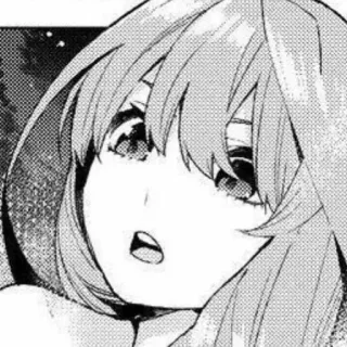 😲 anime, girl, manga, sad, cute telegram sticker