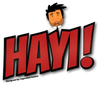 😰 HAY! сено, мультфильм, выражение, приветствие, привет telegram sticker