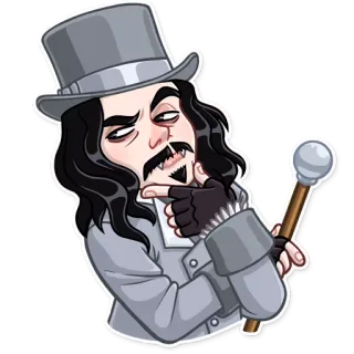 🤔 Count Dracula Dracula, Vampir, Graf, Horror, Zähne, Gothic telegram sticker