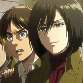 🥀 Eren Yeager Attack on Titan anime, Attack on Titan, Eren Yeager, Mikasa Ackerman telegram sticker