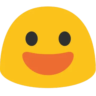 😀 emoji, happy, face, smile, yellow telegram sticker