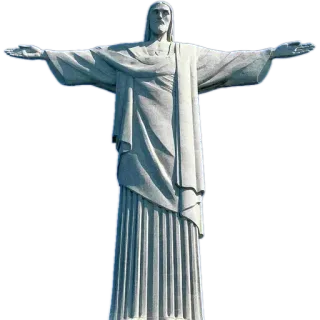 👤 Jesus Jesus Christ, statue, Christ the Redeemer, religious, Rio de Janeiro, Brazil telegram sticker