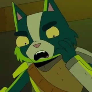 😧 Mooncake Final Space Dessin animé, Final Space, Mooncake, Extraterrestre, Série TV, Personnage whatsapp sticker