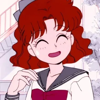 😅 anime, girl, smiling, cartoon, cute telegram sticker