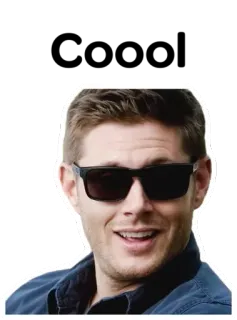 😎 Dean Winchester Supernatural surnaturel, dean winchester, série télé, personnage, lunettes de soleil telegram sticker