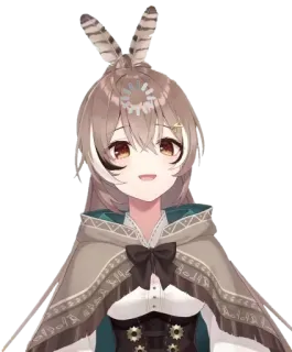🤔 Nanashi Mumei Anime, Vtuber, Hololive, Nanashi Mumei telegram sticker