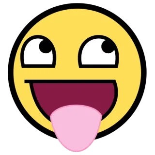 😛 Meme, Emoji, Trollface, Meme di Internet, Faccia buffa, Umorismo telegram sticker